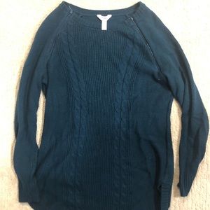 Thyme maternity indigo breastfeeding sweater size Medium